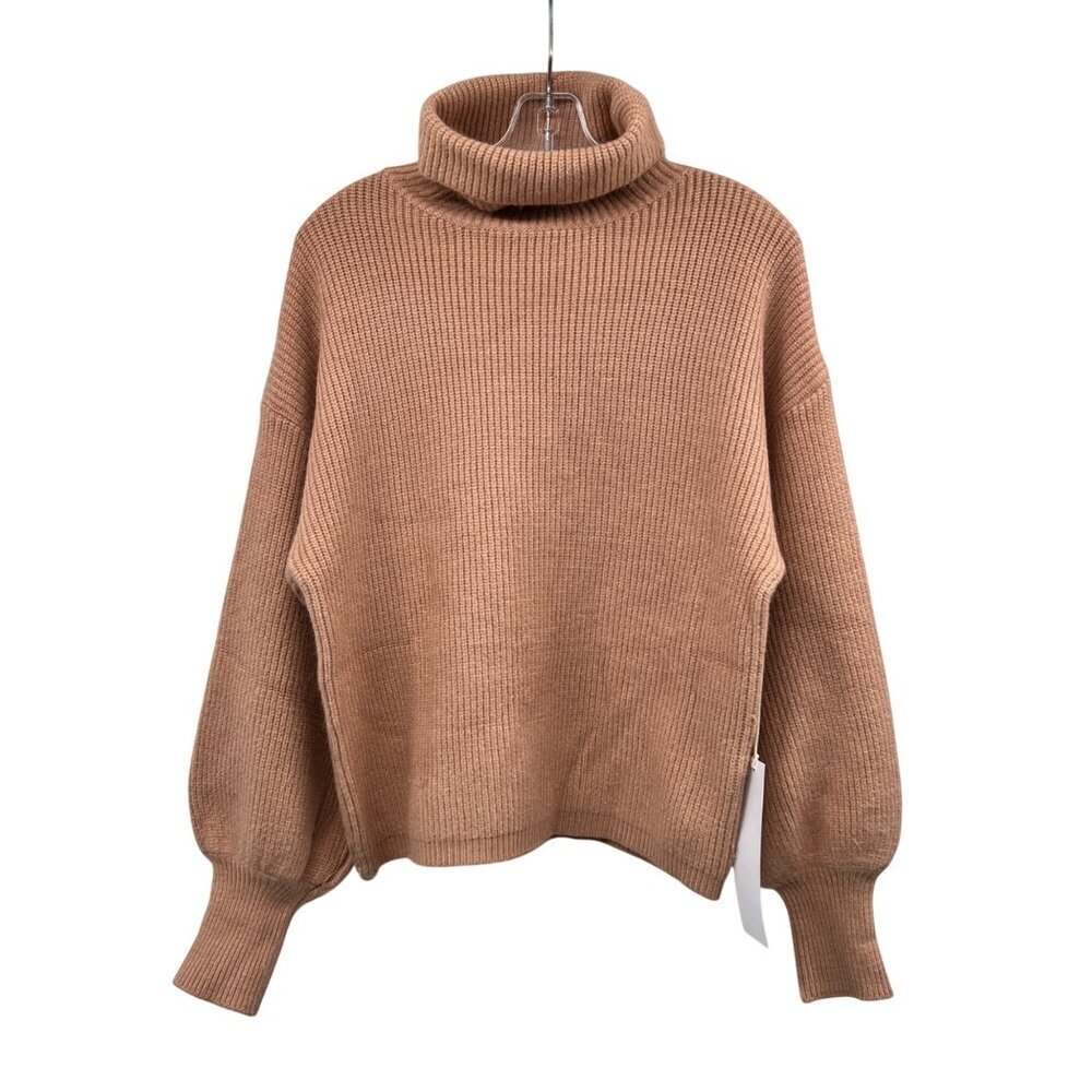 Lumiere Womens Knit Turtleneck Sweater Long Sleeve Spice Size Large New